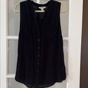 Old Navy Women's Black Sleeveless Blouse